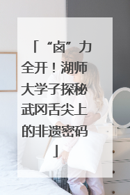 “卤”力全开！湖师大学子探秘武冈舌尖上的非遗密码