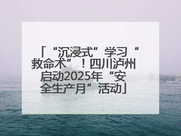 “沉浸式”学习“救命术”！四川泸州启动2025年“安全生产月”活动