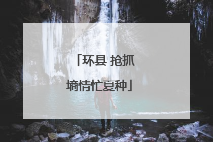 环县 抢抓墒情忙夏种