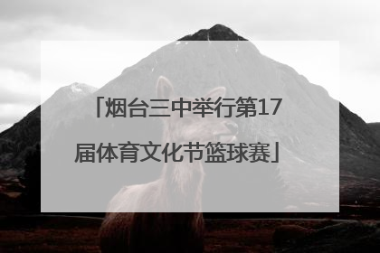 烟台三中举行第17届体育文化节篮球赛