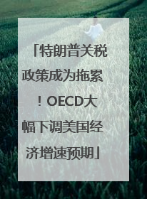 特朗普关税政策成为拖累！OECD大幅下调美国经济增速预期