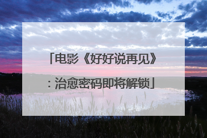 电影《好好说再见》：治愈密码即将解锁