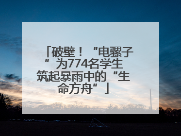破壁！“电骡子”为774名学生筑起暴雨中的“生命方舟”