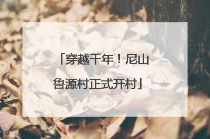 穿越千年！尼山鲁源村正式开村