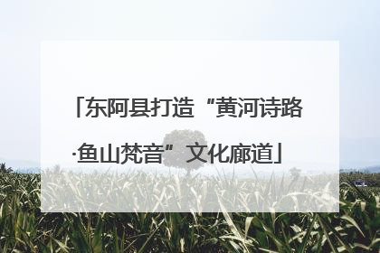 东阿县打造“黄河诗路·鱼山梵音”文化廊道