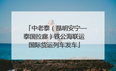 中老泰（昆明安宁—泰国拉廊）铁公海联运国际货运列车发车