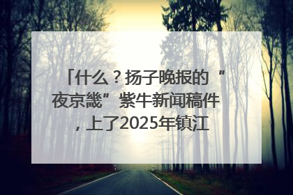 什么？扬子晚报的“夜京畿”紫牛新闻稿件，上了2025年镇江中考模拟卷！