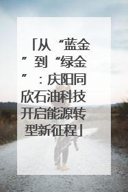 从“蓝金”到“绿金”：庆阳同欣石油科技开启能源转型新征程