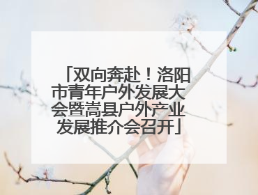 双向奔赴！洛阳市青年户外发展大会暨嵩县户外产业发展推介会召开