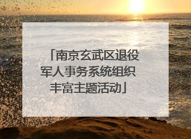 南京玄武区退役军人事务系统组织丰富主题活动
