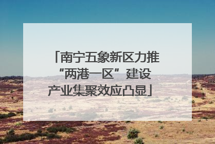 南宁五象新区力推“两港一区”建设 产业集聚效应凸显