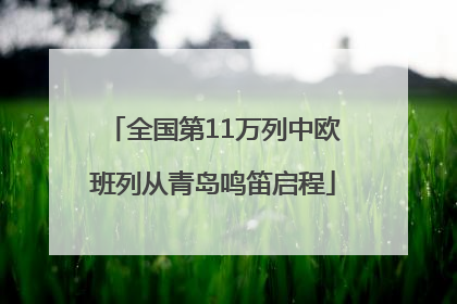 全国第11万列中欧班列从青岛鸣笛启程
