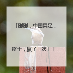 刚刚，中国男足，终于，赢了一次！