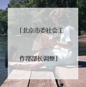 北京市委社会工作部部长调整