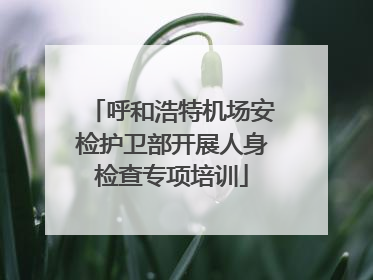 呼和浩特机场安检护卫部开展人身检查专项培训