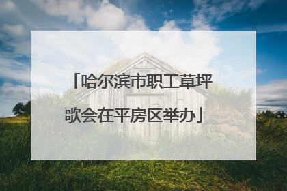 哈尔滨市职工草坪歌会在平房区举办