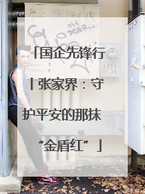 国企先锋行丨张家界：守护平安的那抹“金盾红”