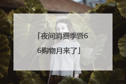 夜间消费季暨66购物月来了