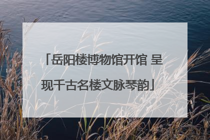 岳阳楼博物馆开馆 呈现千古名楼文脉琴韵