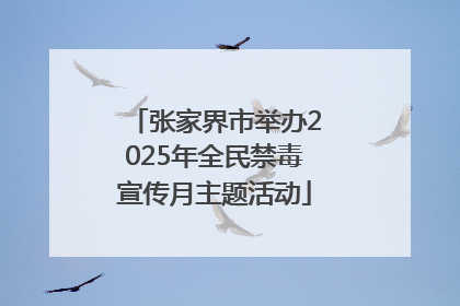 张家界市举办2025年全民禁毒宣传月主题活动