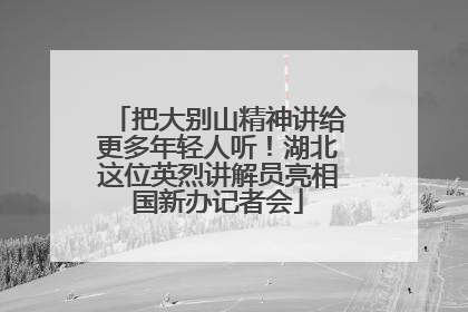把大别山精神讲给更多年轻人听！湖北这位英烈讲解员亮相国新办记者会