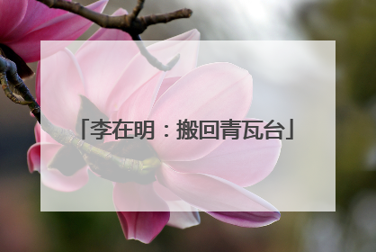 李在明：搬回青瓦台