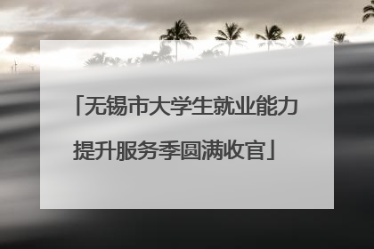 无锡市大学生就业能力提升服务季圆满收官