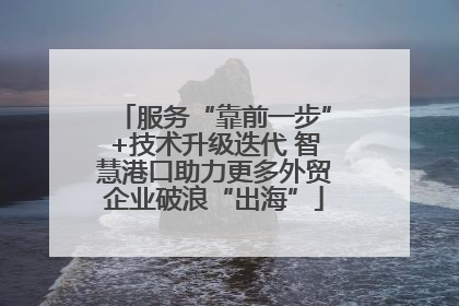 服务“靠前一步”+技术升级迭代 智慧港口助力更多外贸企业破浪“出海”