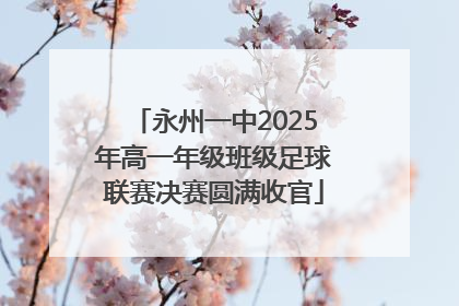 永州一中2025年高一年级班级足球联赛决赛圆满收官