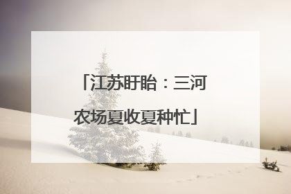 江苏盱眙：三河农场夏收夏种忙