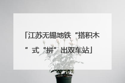 江苏无锡地铁“搭积木”式“拼”出双车站