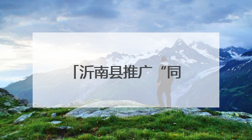 沂南县推广“同心共建”行动，提升乡村治理水平