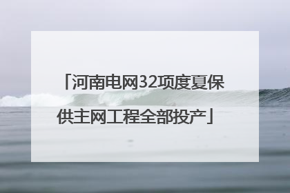 河南电网32项度夏保供主网工程全部投产