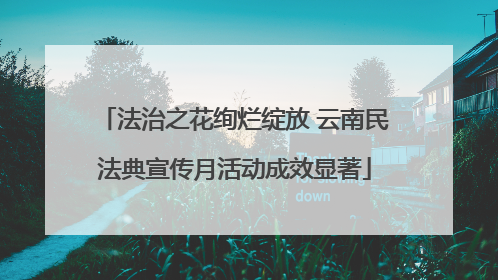 法治之花绚烂绽放 云南民法典宣传月活动成效显著