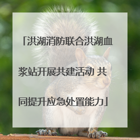 洪湖消防联合洪湖血浆站开展共建活动 共同提升应急处置能力