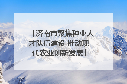 济南市聚焦种业人才队伍建设 推动现代农业创新发展