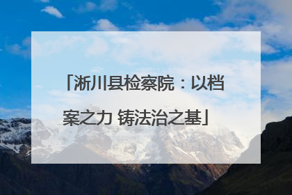 淅川县检察院：以档案之力 铸法治之基