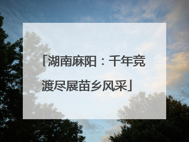 湖南麻阳：千年竞渡尽展苗乡风采