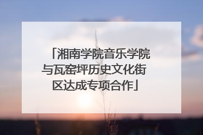 湘南学院音乐学院与瓦窑坪历史文化街区达成专项合作