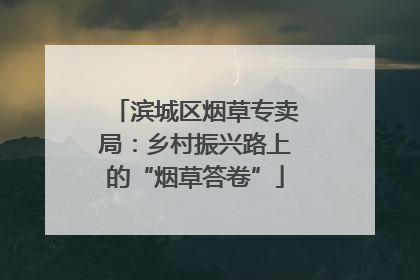 滨城区烟草专卖局：乡村振兴路上的“烟草答卷”