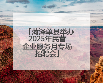 菏泽单县举办2025年民营企业服务月专场招聘会