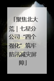 聚焦北大荒｜七星分公司“四个强化”筑牢防汛减灾屏障