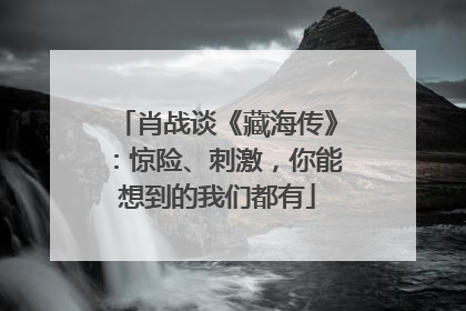 肖战谈《藏海传》：惊险、刺激，你能想到的我们都有