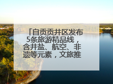 自贡贡井区发布5条旅游精品线，含井盐、航空、非遗等元素，文旅推荐官也正在报名选拔中