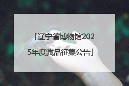 辽宁省博物馆2025年度藏品征集公告