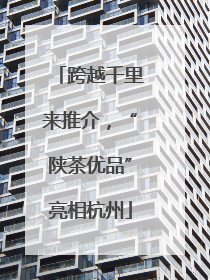 跨越千里来推介，“陕茶优品”亮相杭州
