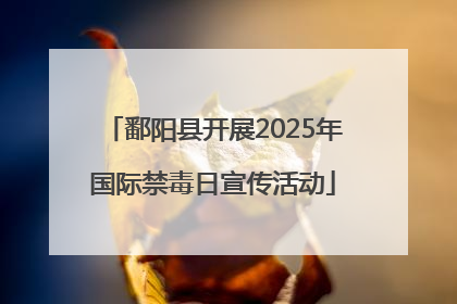 鄱阳县开展2025年国际禁毒日宣传活动