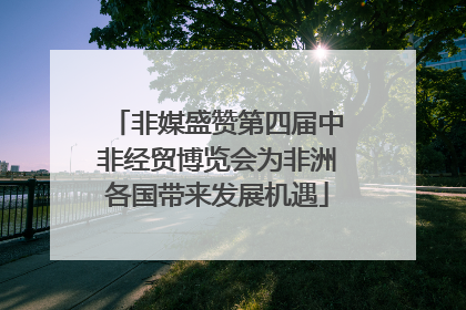 非媒盛赞第四届中非经贸博览会为非洲各国带来发展机遇