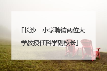 长沙一小学聘请两位大学教授任科学副校长