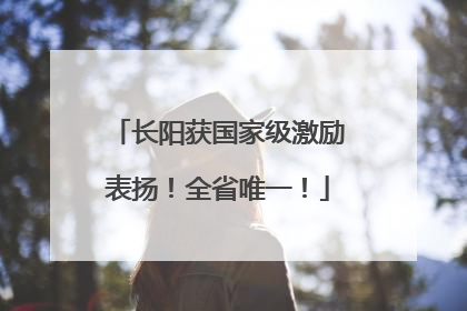 长阳获国家级激励表扬！全省唯一！